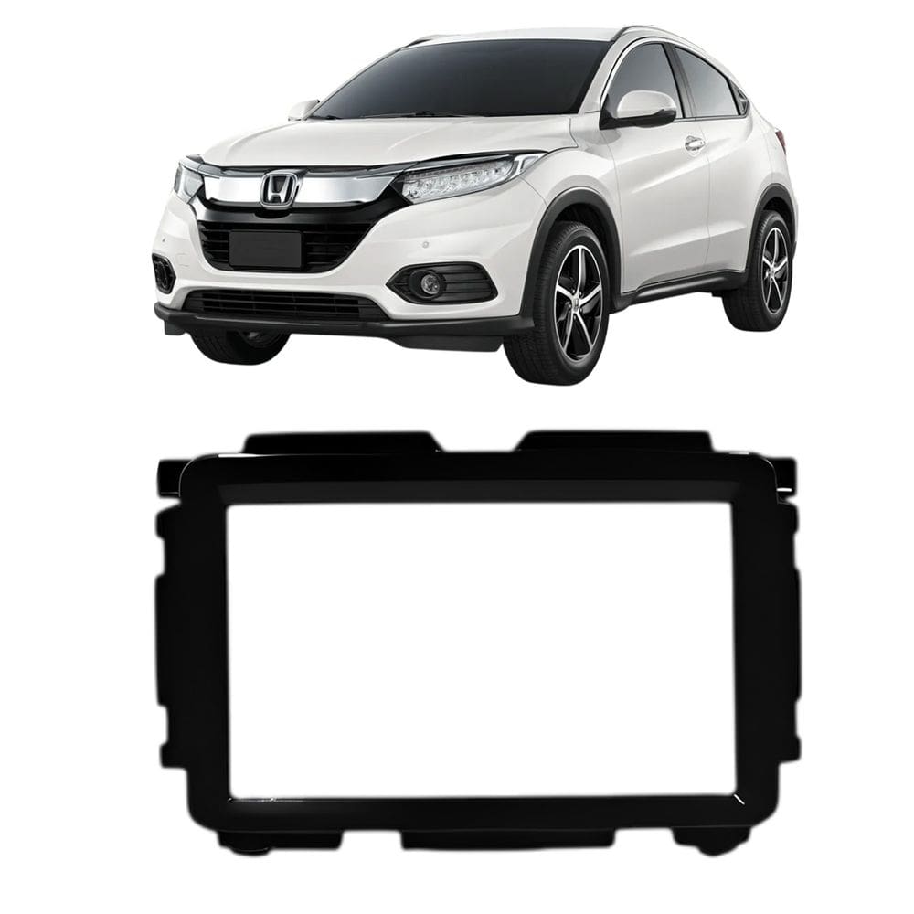 Moldura 2 Din Hrv 2015 à 2021 Black Piano Painel Mp5 Som Central Dvd Expex Novum Epx 341 Ap851