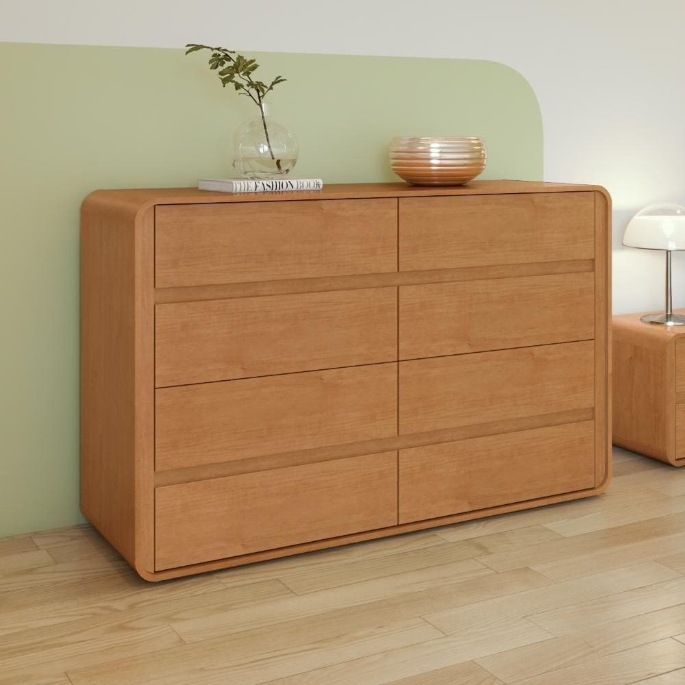 Comoda 8 Gavetas Easy Like Amendoa Clean