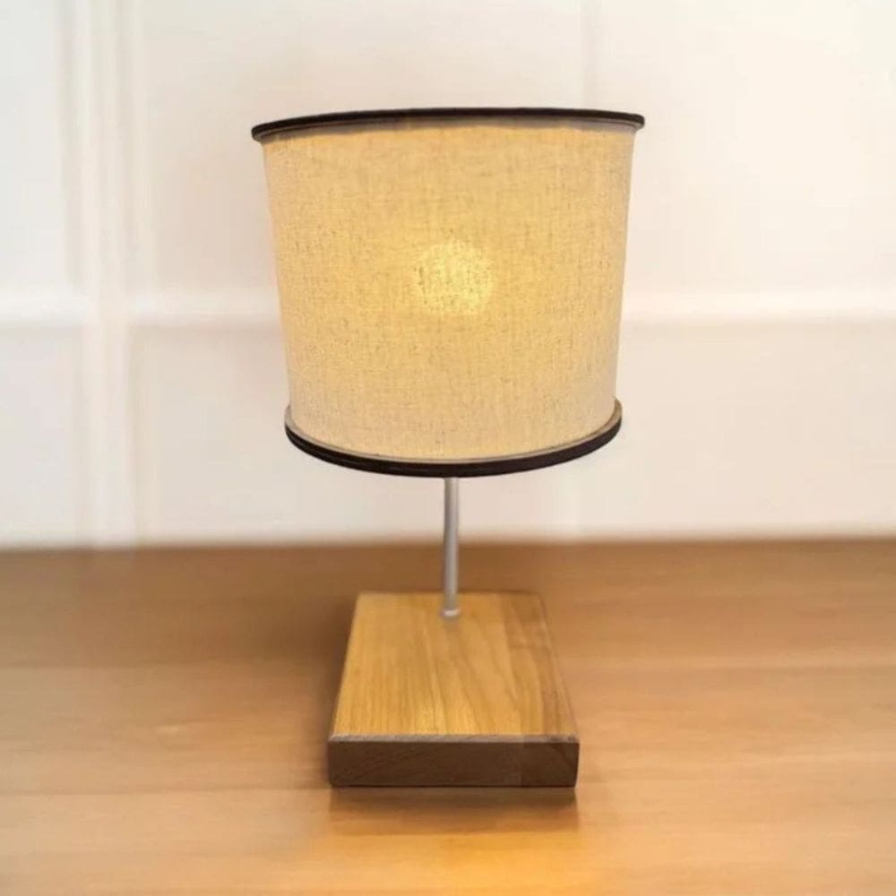 Luminária Lumen Cupula Mdf Laminado Acetato Madeira Natural