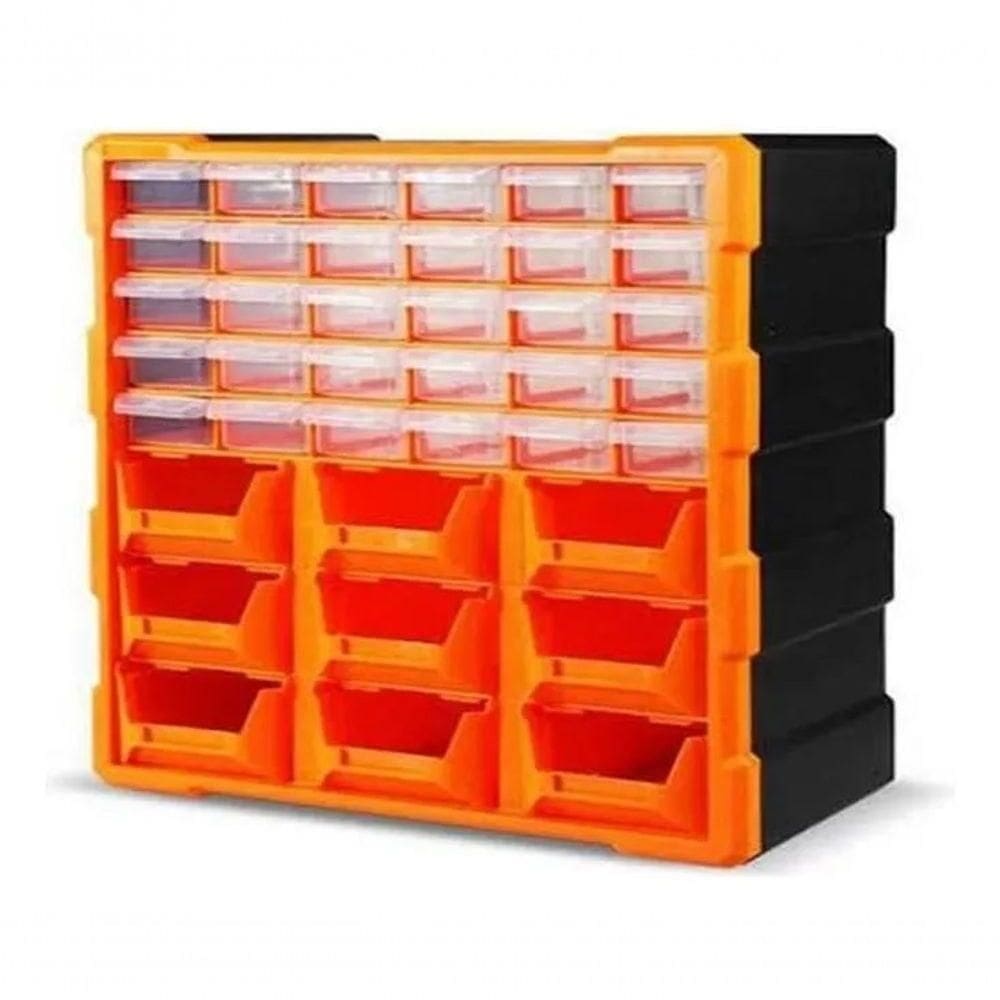 Caixa Organizadora Plástico 30 Gavetas Gaveteiro Multiuso Di