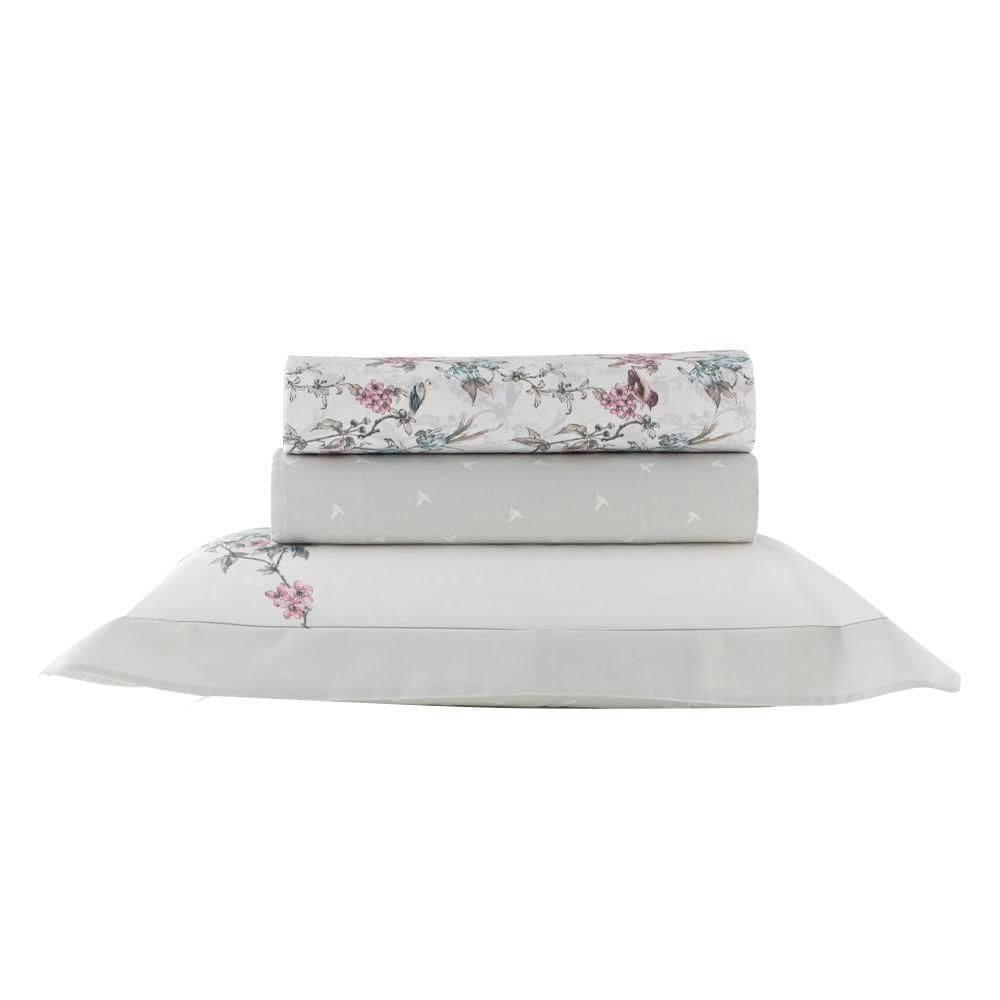 Jogo De Cama Solteiro 200 Fios Vida Bela - Kacyumara Saviny