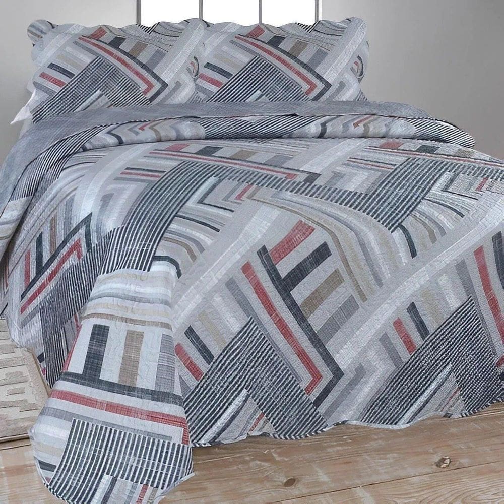 Colcha Cobre Leito Ultrassonic Dupla Face Estampada Casal