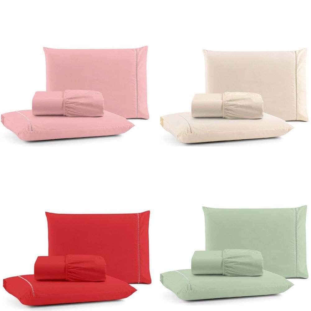 Kit Jogo De Cama Lençol Mirante King 3 Peças Com 4 Un. Cores 2 - 100% Algodão