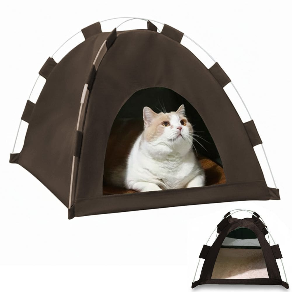 Caminha Tenda Gato Cachorro Pet Coelho Animais Estimaçao Casinha Dobravel Portatil Arranhador Rasqueavel Confortavel