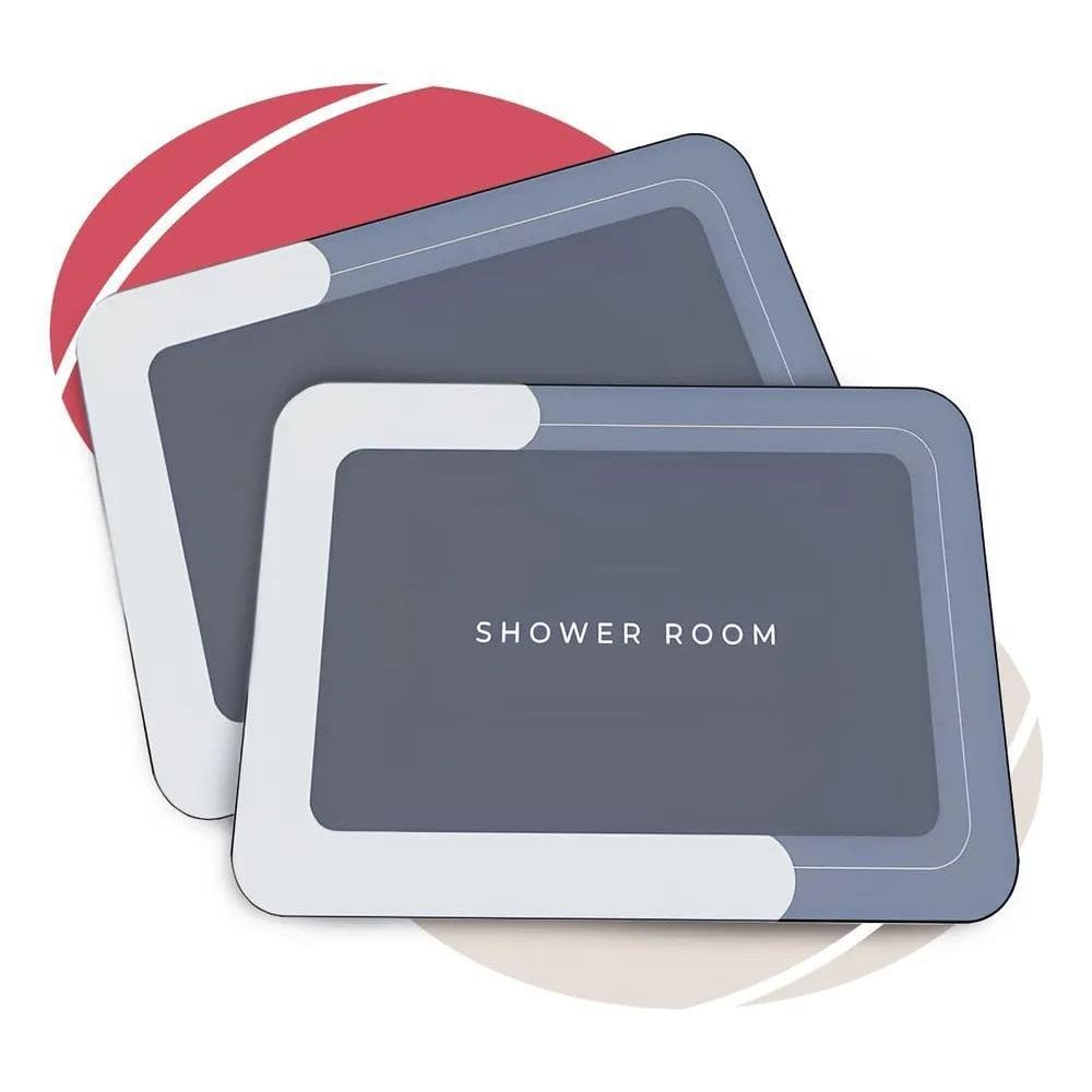 2X Kit 2 Tapete Mágico Ultra Absorvente Para Banheiro