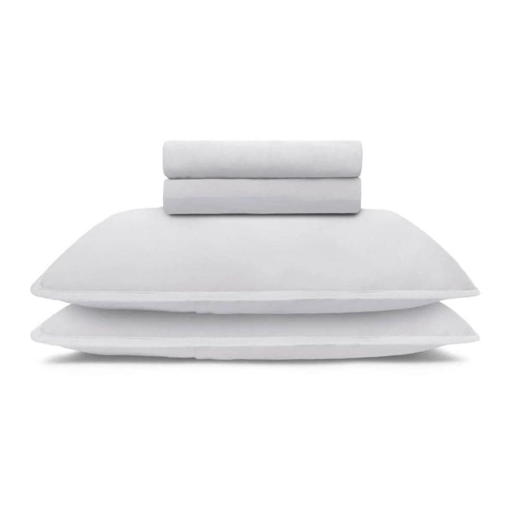 Jogo De Cama Casal Malha 100% Bambu Natural Buettner 4Pçs
