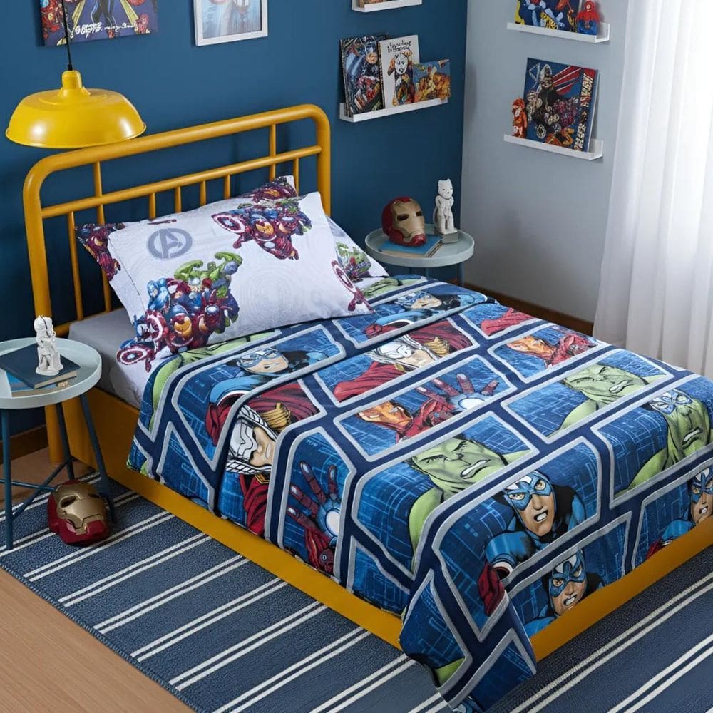 Cobertor Grosso Kids Marvel Antialégico Quentinho De Verdade