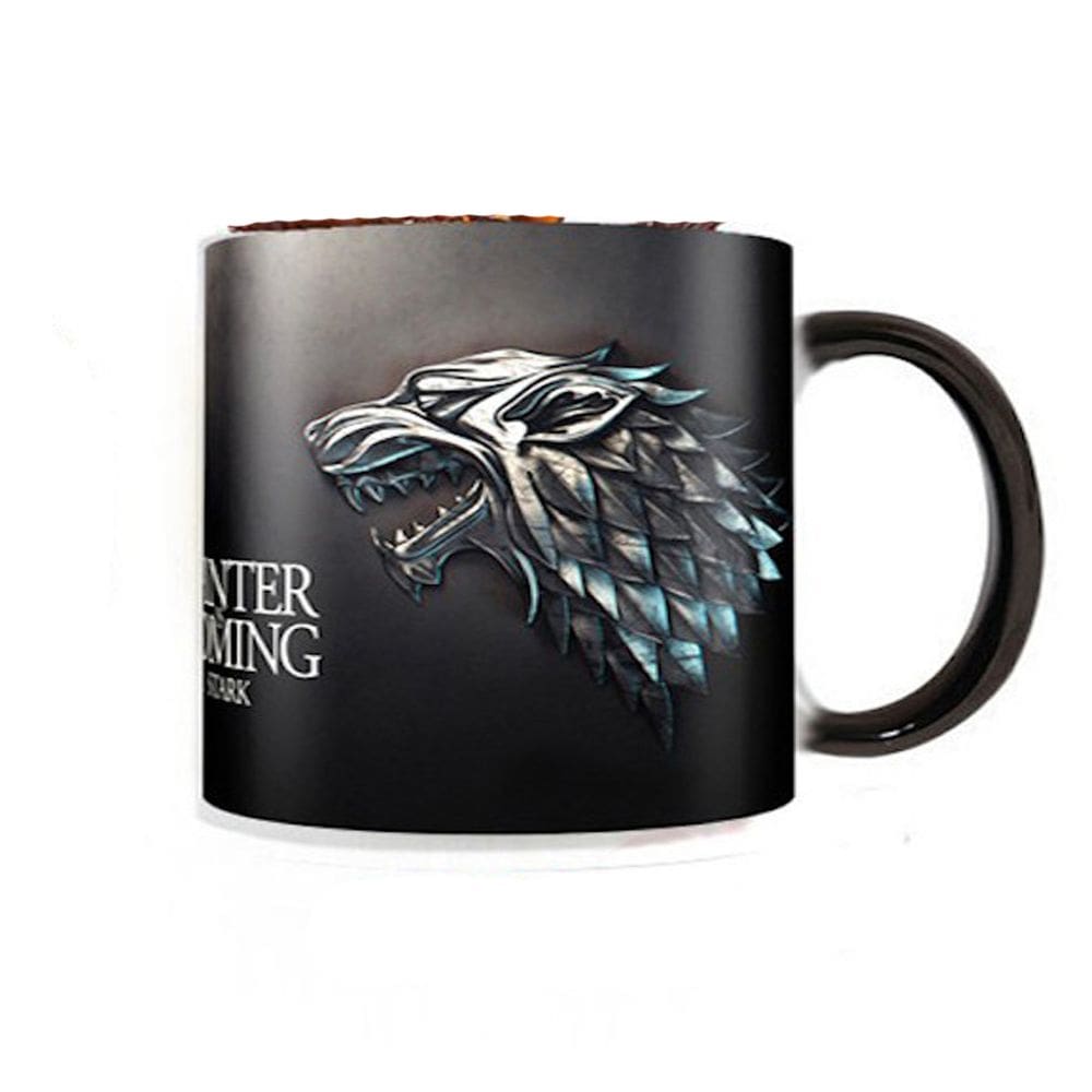 Caneca de cerâmica de Game of Thrones que muda de cor