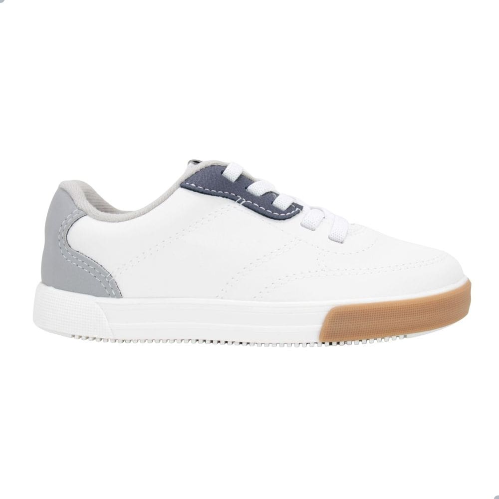 Tênis Infantil Casual Molekinho Napa Floter 2842.329 Branco/Cinza