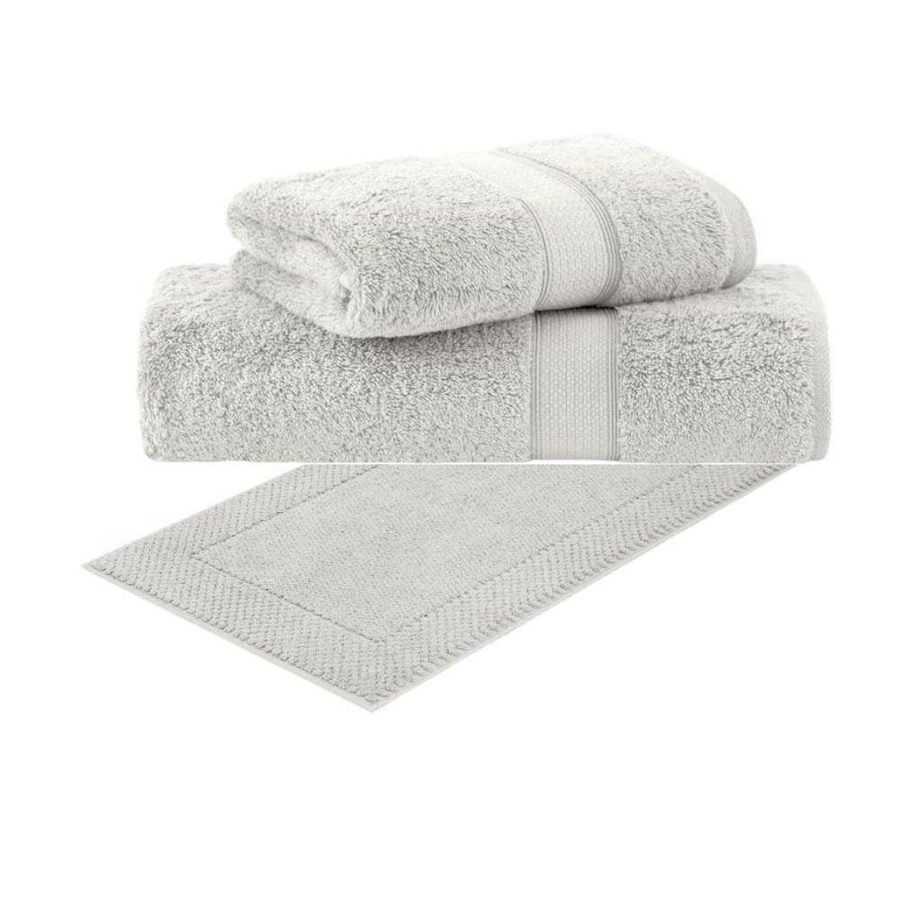 Kit Toalha Banho Gigante Rosto Piso 3 Pçs América Algodão