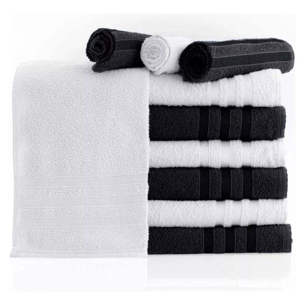 Toalha Rosto Preta Macia Lavabo E Banheiro Entrega Rápida E