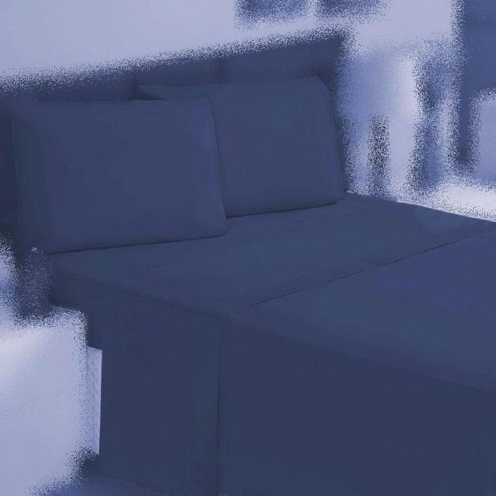 Jogo Cama Solteiro 2P Lençol Sem Elástico + Fronha 100%