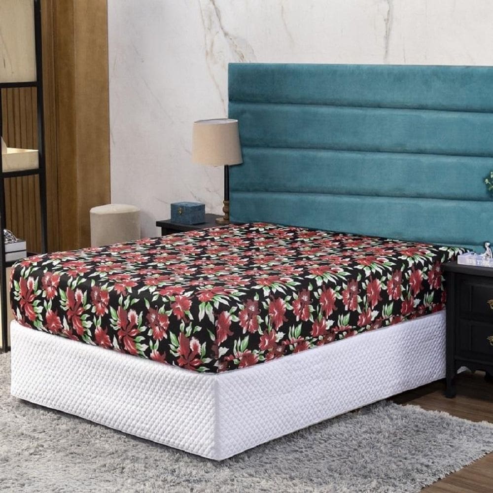 MP - Lenc ol Solteiro Com Ela stico Pra tico