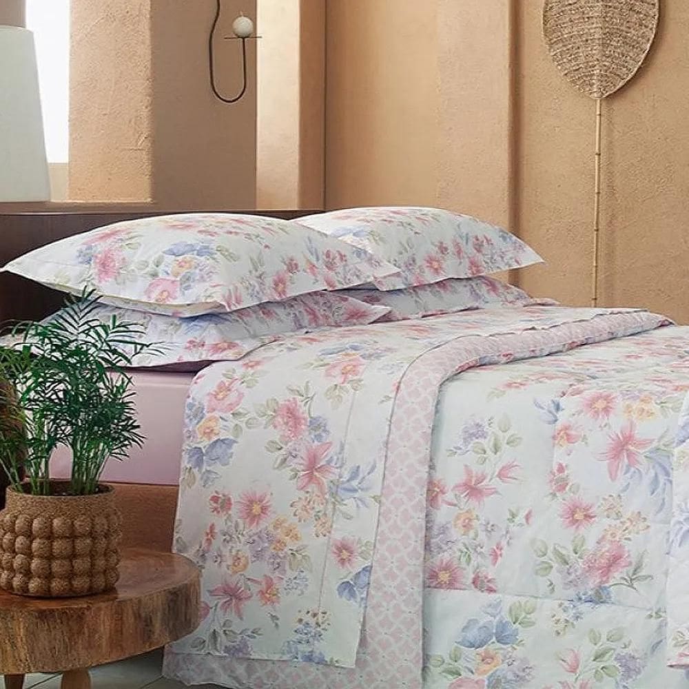 Jogo De Cama Queen 200 Fios Estampado - Andreza Belle