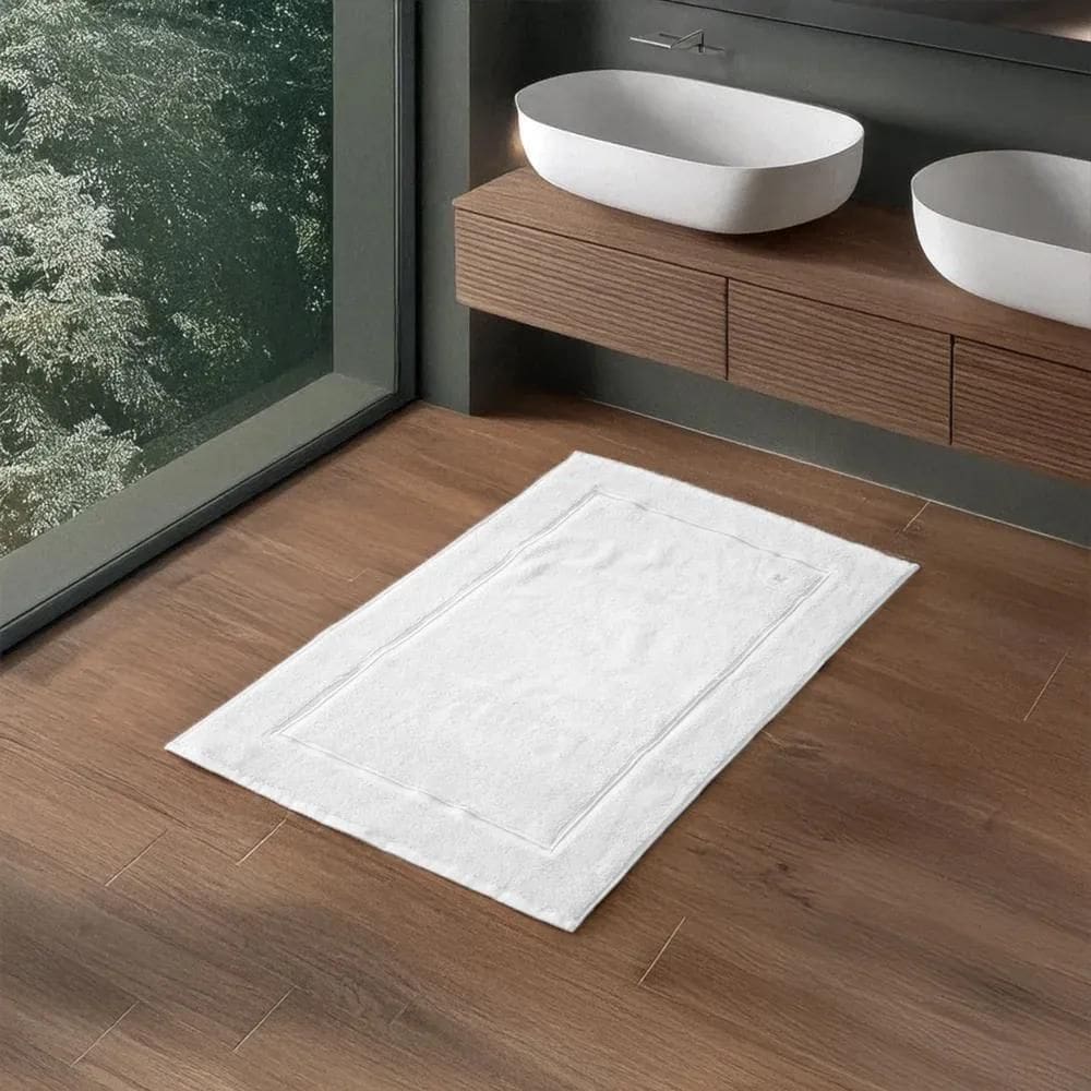 Toalha De Piso Lazio 48 X 80 - Kacyumara Branco / Branco