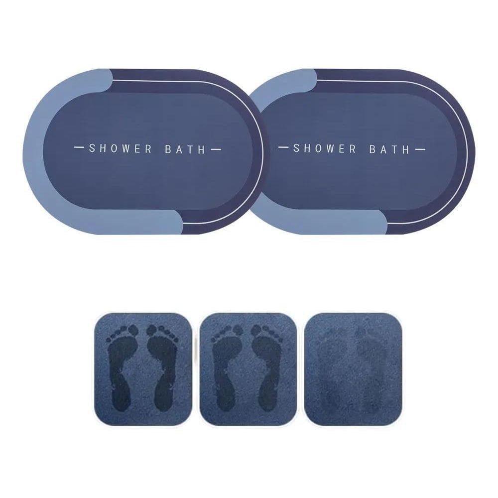 2X Kit 2 Tapete Banheiro Antiderrapante Absorvente Magico 40