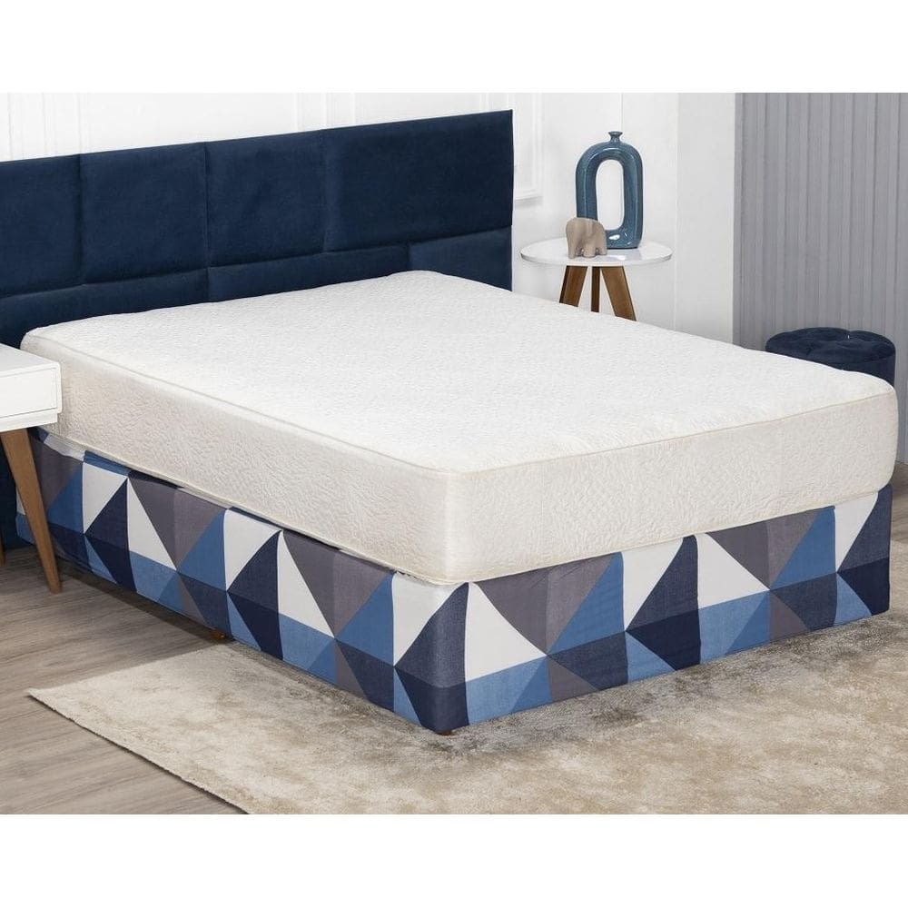 Saia Box Fit Queen Capa Cama Box Elástico Malha 1 Pç