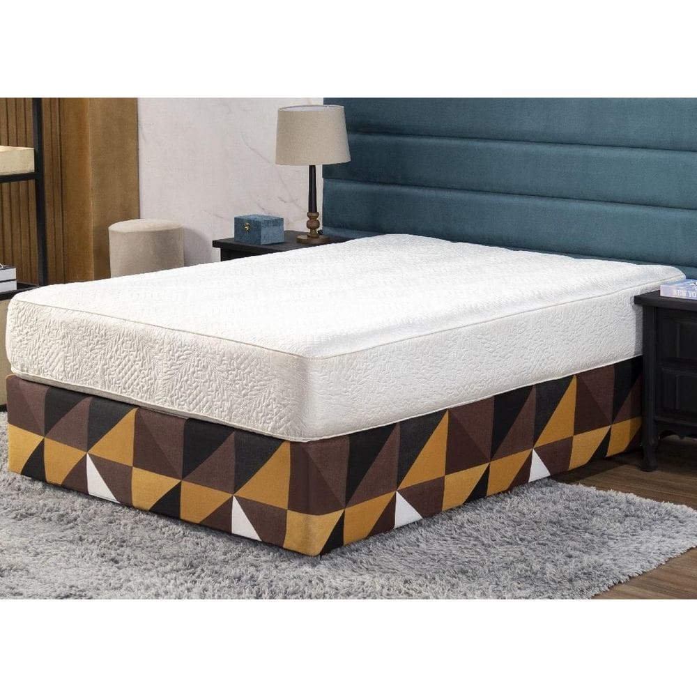 Saia Box Fit Casal Capa Cama Box Elástico Malha 1 Pç