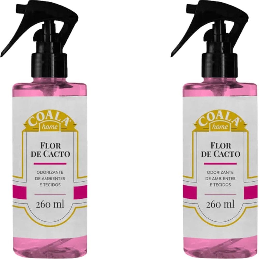 Kit 2 Odorizante Ambiente E Tecido 260Ml Coala Flor De Cacto