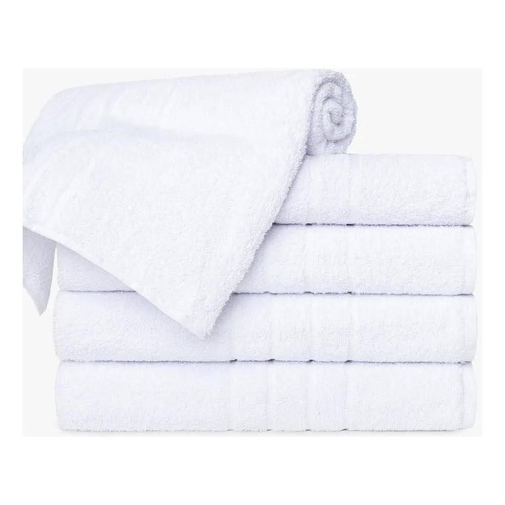 2X Toalha De Banho Hotel Branca Extra Grossa Grande - 75X1.5