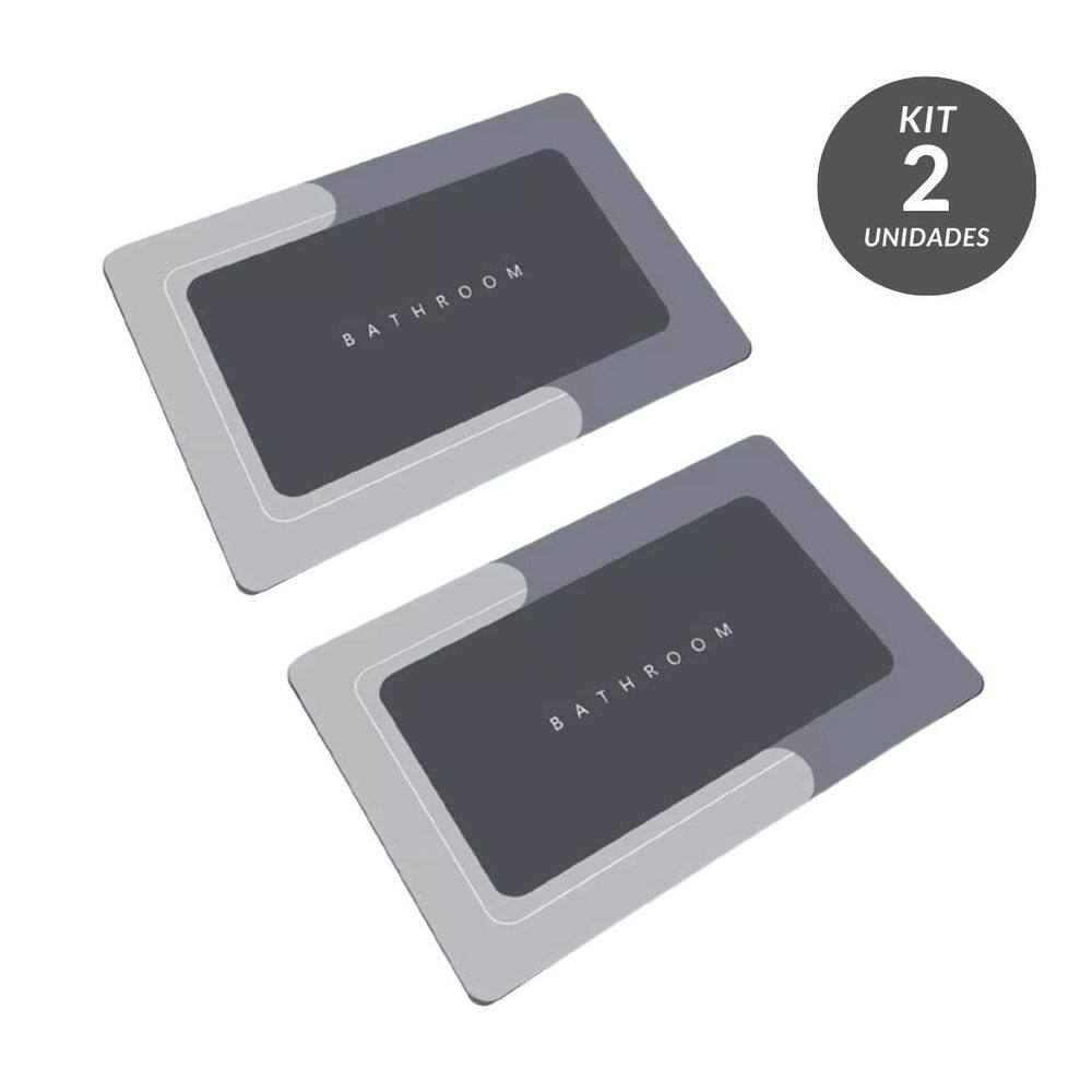 Tapetes Mágicos Absorventes Para Banheiro Quadrados