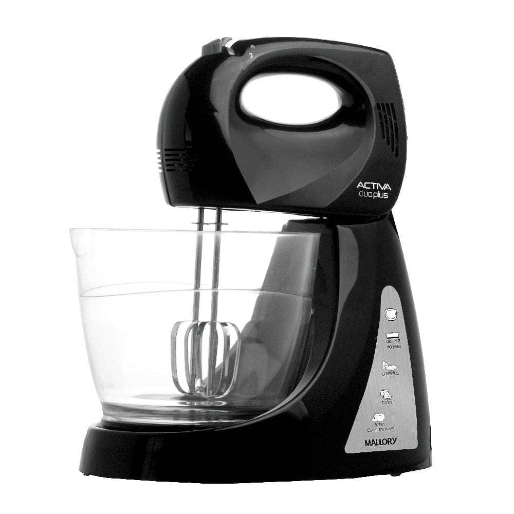 Batedeira Mallory Activa Duo Plus Preta