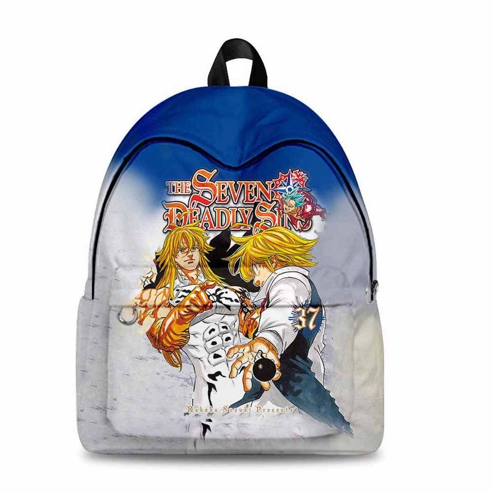 Mochila Seven Deadly Sins Meliodas Cartoon Kids School