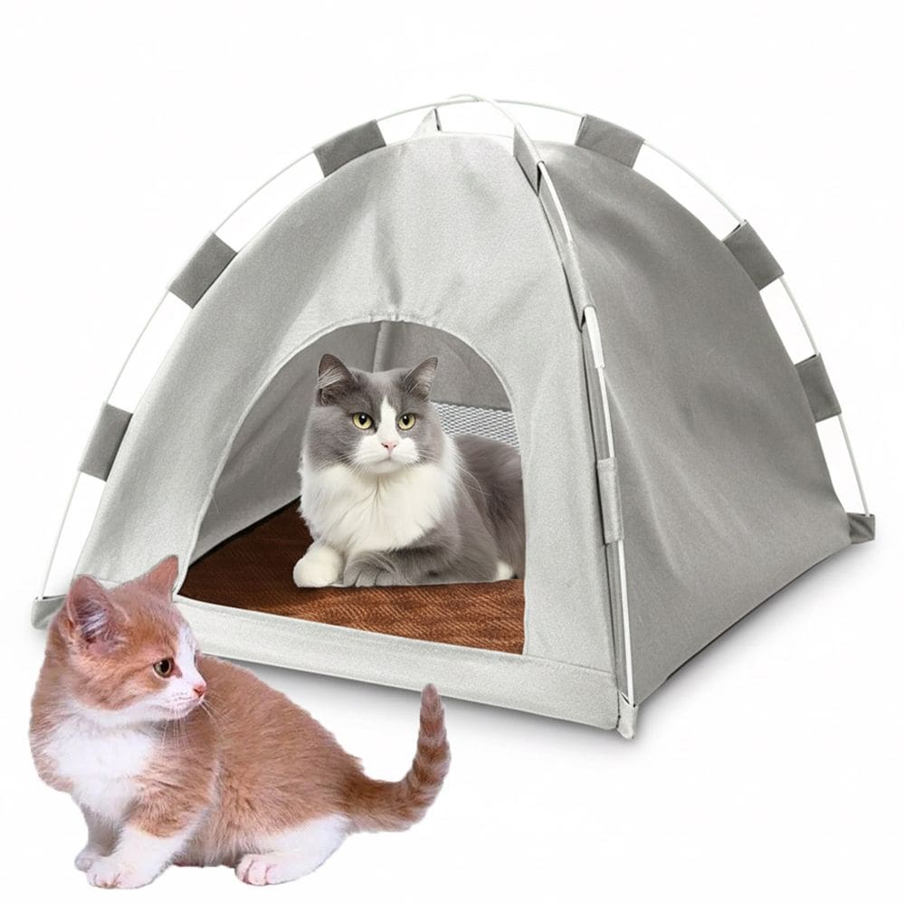 Tenda Portatil Caminha Gato Cachorro Pet Animais Cabaninha Casinha Dobravel Arranhador Rasqueavel Bichos Estimaçao