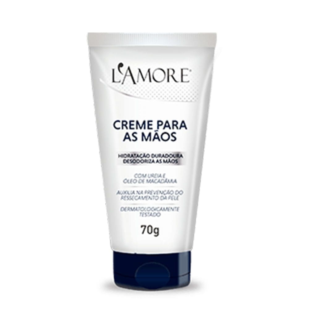 Creme para Mãos L`amore Ideal com Ureia e Óleo de Macadâmia 70g