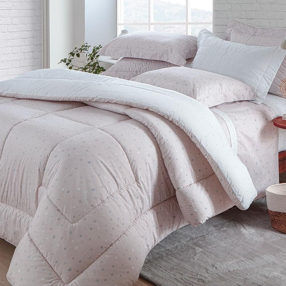 Kit Colcha / Cobre Leito King 200 Fios Vintage Kacyumara