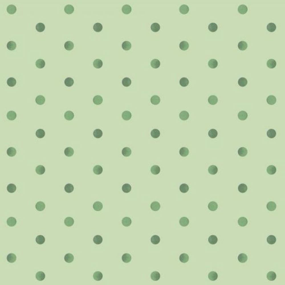 Papel De Parede Infantil Bolinhas Verde Degrade