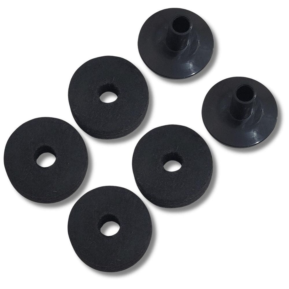 Kit 2 Base Prato Abs + 4 Feltros Para Estante De Prato Hbfw2