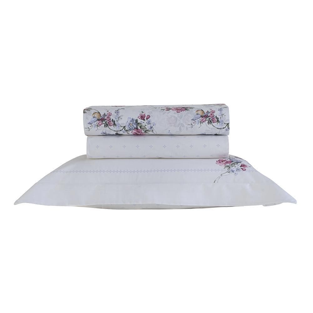 MP - Jogo De Cama Solteiro 200 Fios Vida Bela