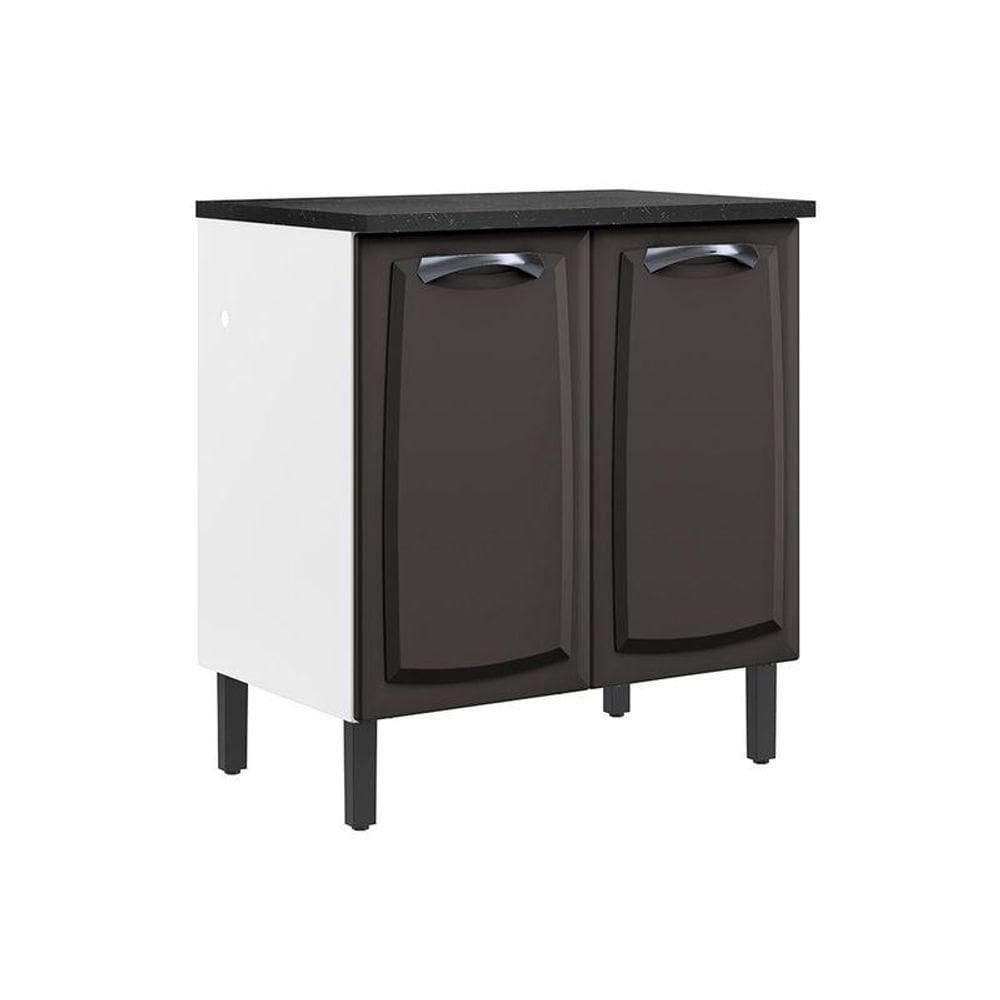 Balcão De Cozinha Itatiaia Em Aço 2 Portas Branco New Premium