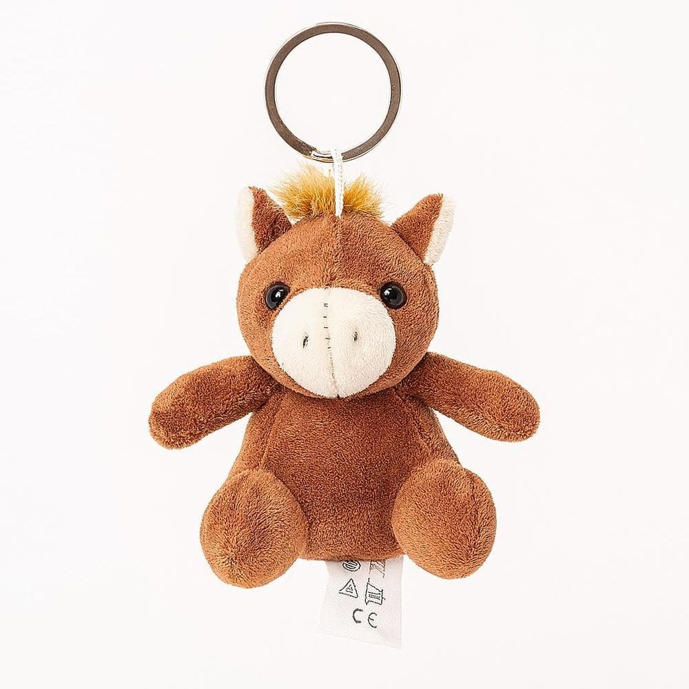 Chaveiro De Pelúcia Cavalo Fofo Animais Decorativo