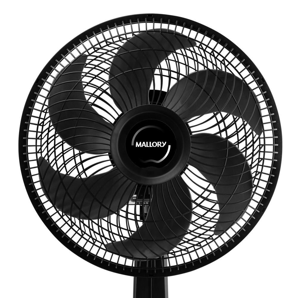 Ventilador de Mesa Mallory Turbo Compact 30 cm, Silencioso, Hélice de 6 pás, Grade Especial em Sistema TS, Máxima Vazão e Mínimo Ruído