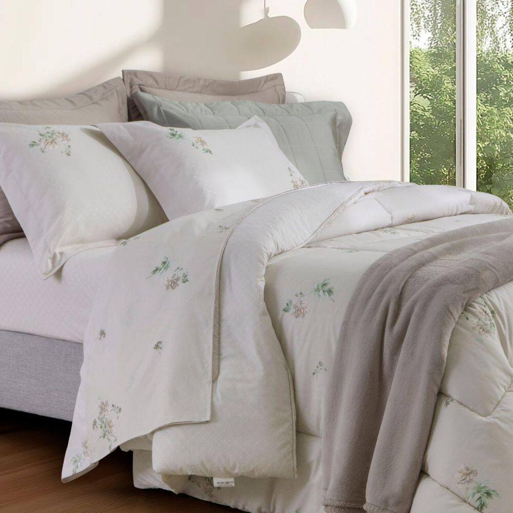 Edredom King Percal 200 Fios Kacyumara Vida Bela Erdene