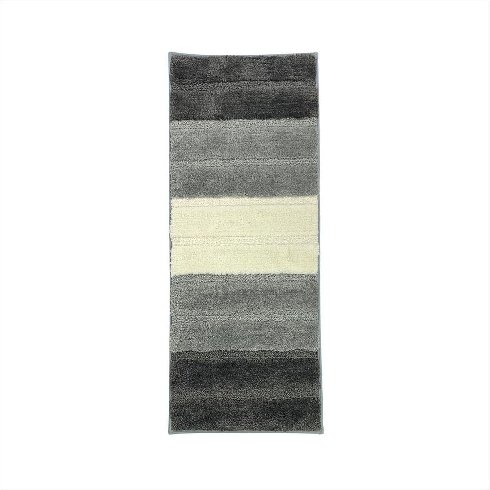 Tapete Cinza Microfibra Passadeira Cozinha Antiderrapante