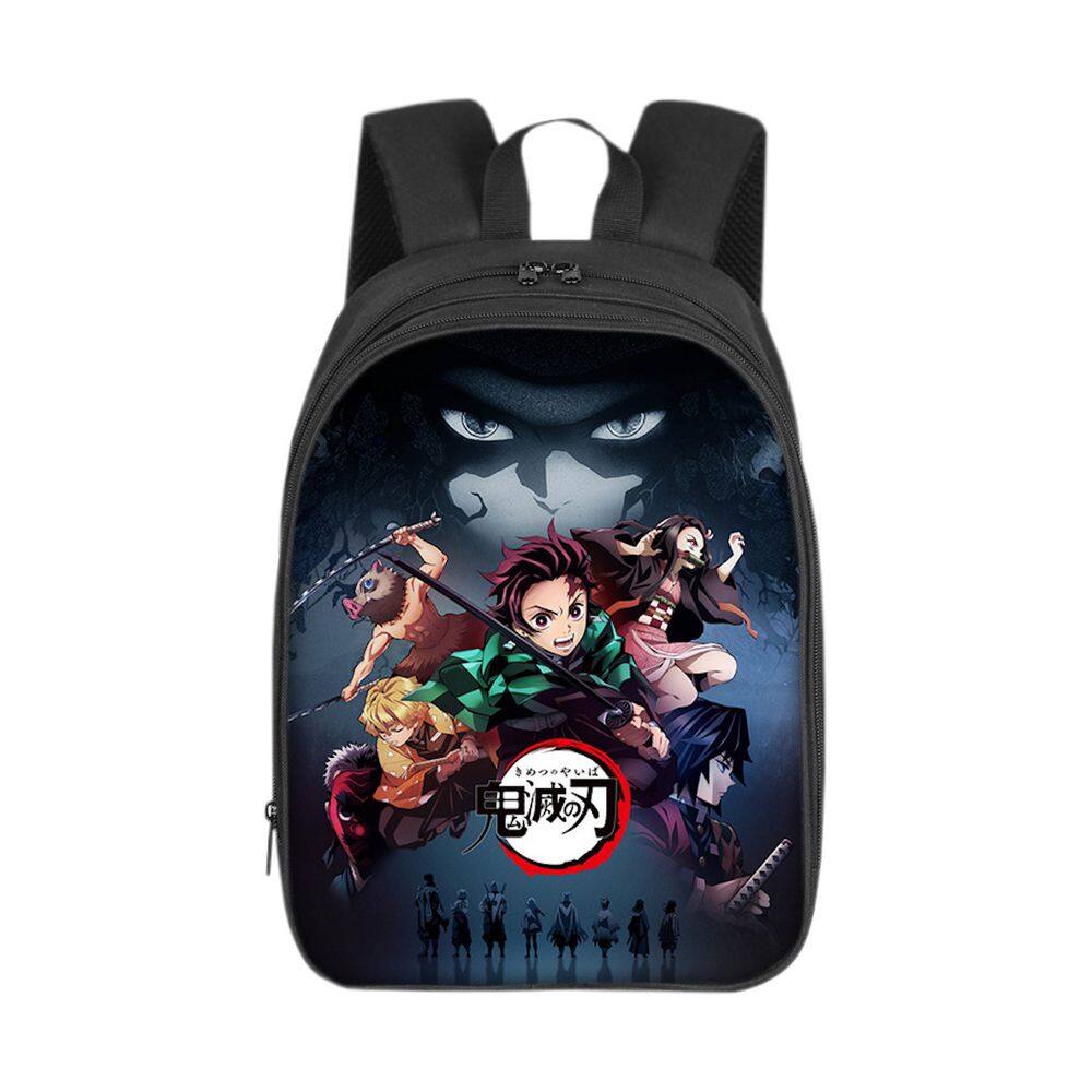 Mochila escolar Anime Demons Slayers Kam para crianças