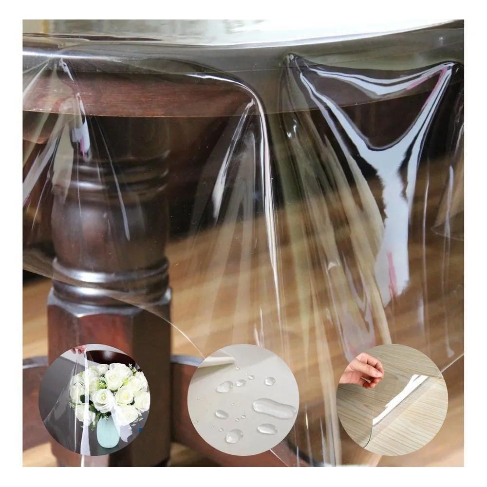 2X Toalha De Mesa Impermeável 2,50 X 1,40 Retangular Plástic