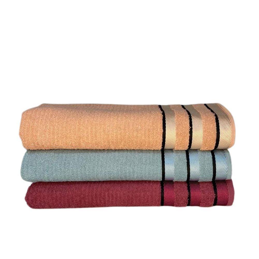 Kit 3 Toalhas Banho Premium Grande E Grossa Olypus Banhão