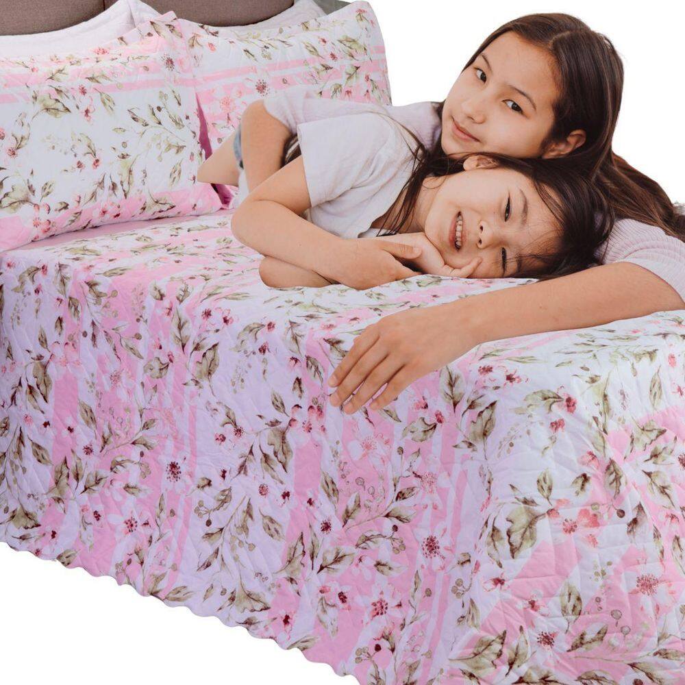 Kit Cobre Leito Queen 3 Peças Dupla Face Bouti Garden