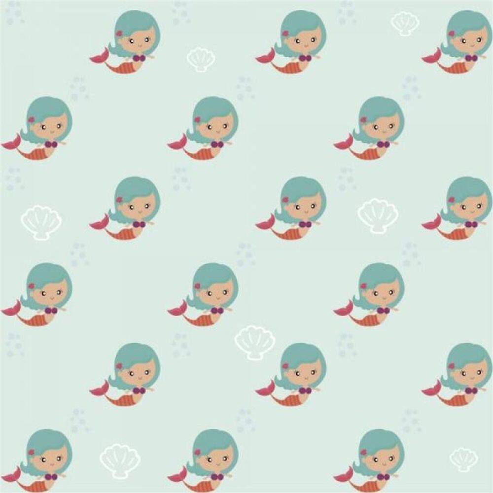 Papel De Parede Infantil Sereia Menina