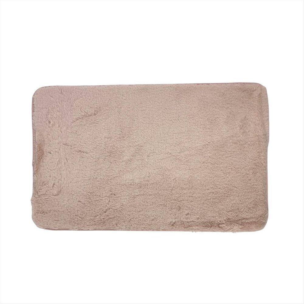 Tapete Peludinho Cor Rosa Antiderrapante Box Absorvente