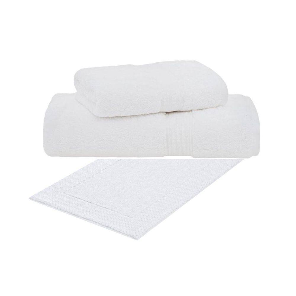 Kit Toalha Banho Gigante Rosto Piso 3 Pçs América Algodão