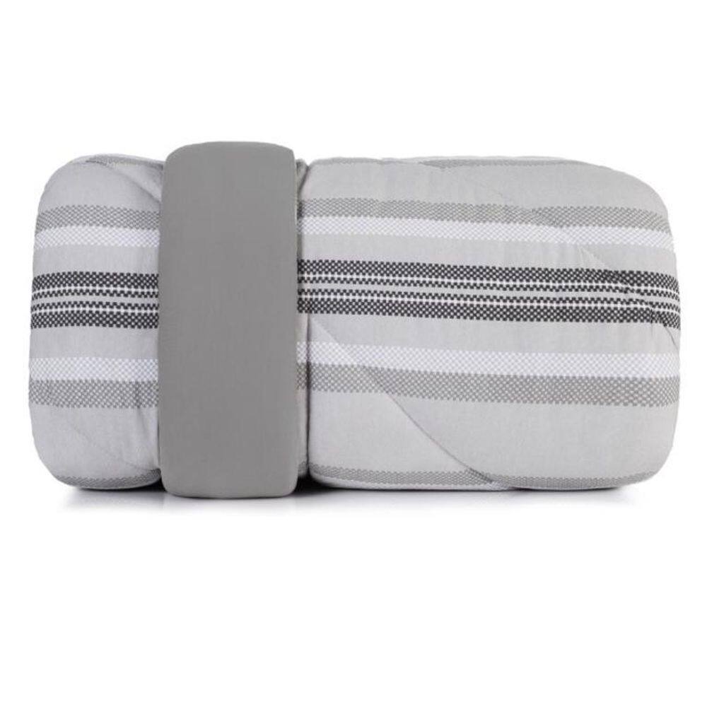 Edredom Queen Malha Fio Penteado Miragem Altenburg