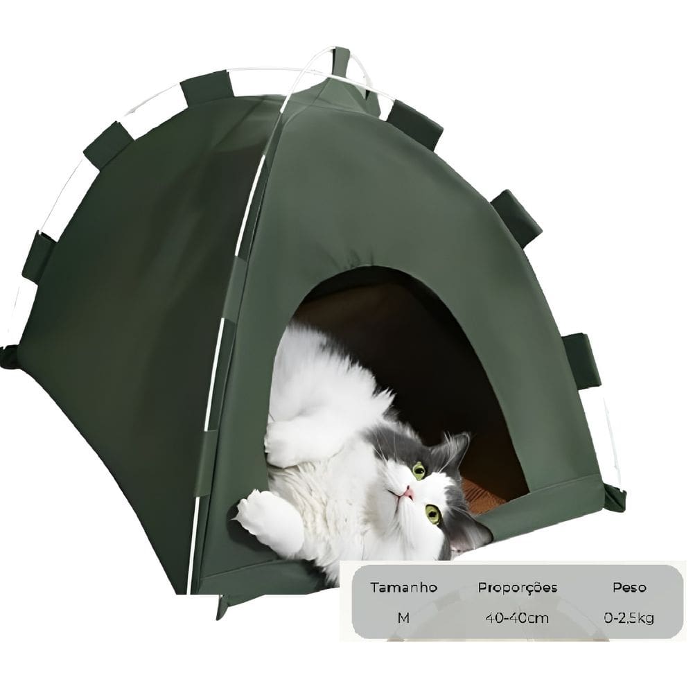 Tenda Cama Gato  Casinha Dobravel Arranhador Ninho Rasqueavel Pet Animais Felino Bichinho Estimaçao Portátil Barraca
