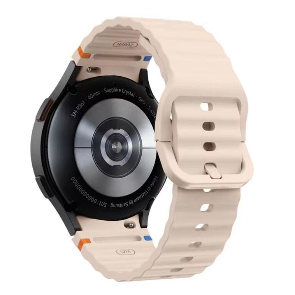 Pulseira De Silicone Para Samsung Galaxy Watch 7 - Rose