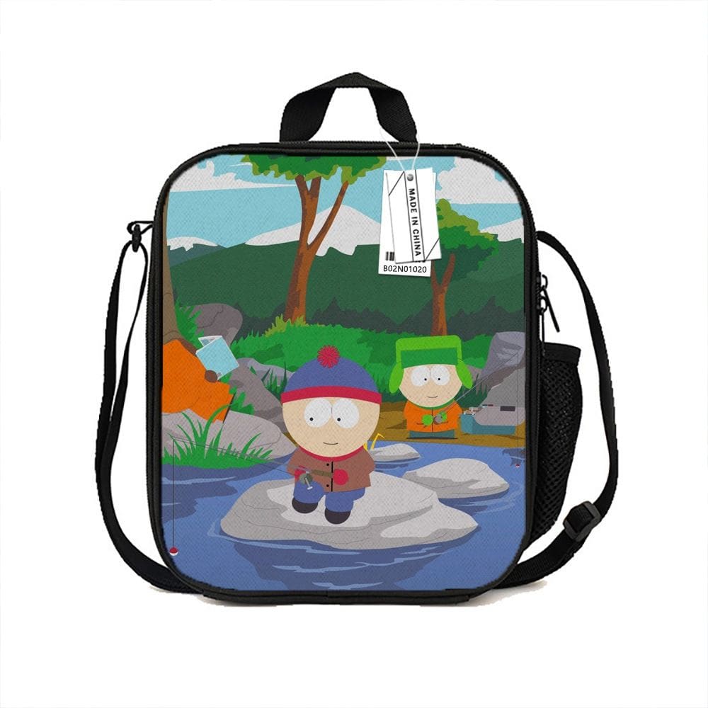 Bolsa Messenger South Park Stan Marsh Anime em lona e poliéster