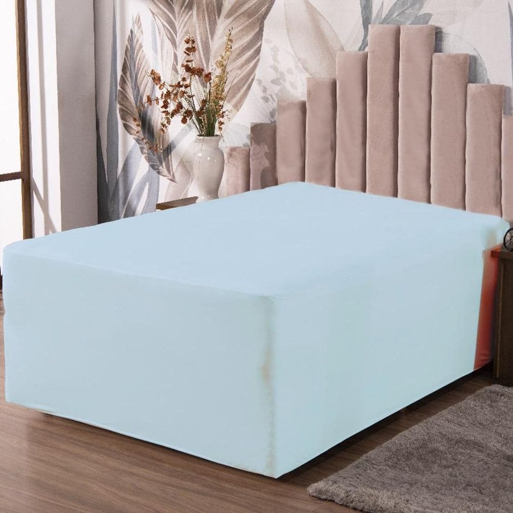 Lençol Luva Casal Cama Conjugada Veste Colchão Box Malha 1P
